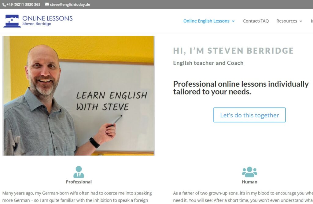 Professional online lessons individually tailored to your needs.